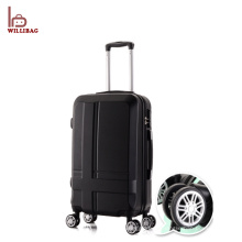 Peso ligero ABS Carry on Trolley Bolsa de equipaje en negro